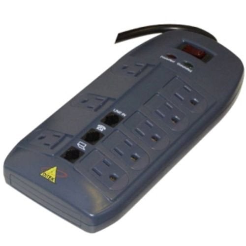 Ditek DTK-8FF 8 outlet surge protector with 1 pair tele - Image 3