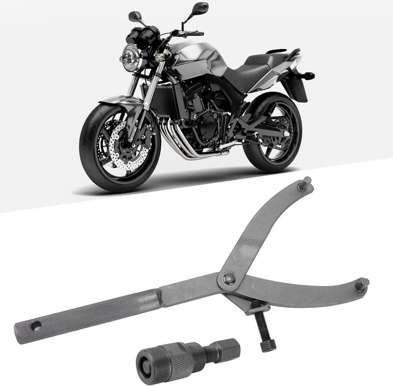 Motorcycle Clutch Flywheel Spanner Wrench Tool Kit with 24mm 27mm Adjustable Magneto Puller for ATV, Dirt Bike, Scooter, Go Kart - Image 4
