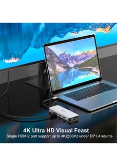 Generic Wavelink USB C Hub Charging Dock 12 in 1 Triple Display Dual Display with 2 HDMI VGA 100W PD Ethernet 5 Audio SD/TF Card Reader for Mac/Dell/Acer/HP/Asus/Steam Deck/ROG Ali/Lenovo Laptop  - Image 5