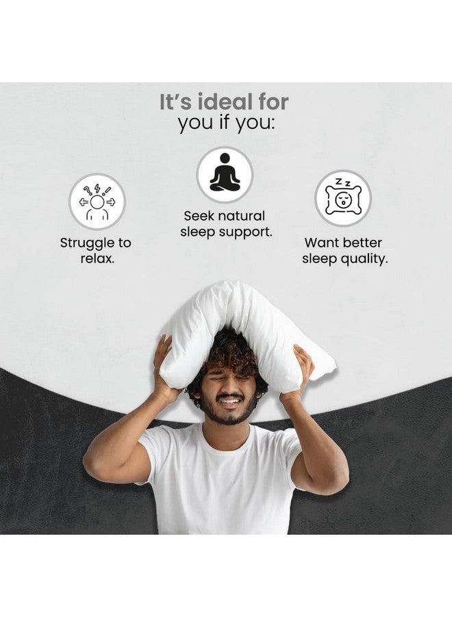 Healthcom Ayurvedic Sleep Support 60 Tablets Pack for Men & Women | Stress Relief Helps in Restful Sleep | Non-Habit Forming | Relaxation Blends with Traditional Herbs - Image 3