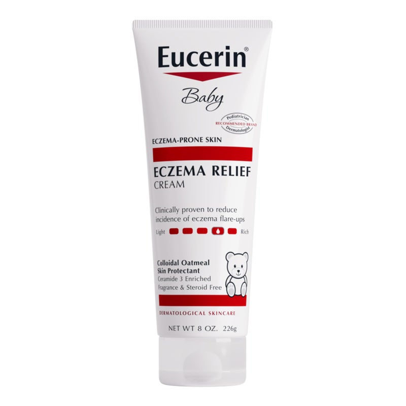 Eucerin Baby Eczema Relief Body Cream Fragrance Free Baby Eczema Cream with Colloidal Oatmeal Ceramide3 and Licorice Root Extract 8 Oz Tube