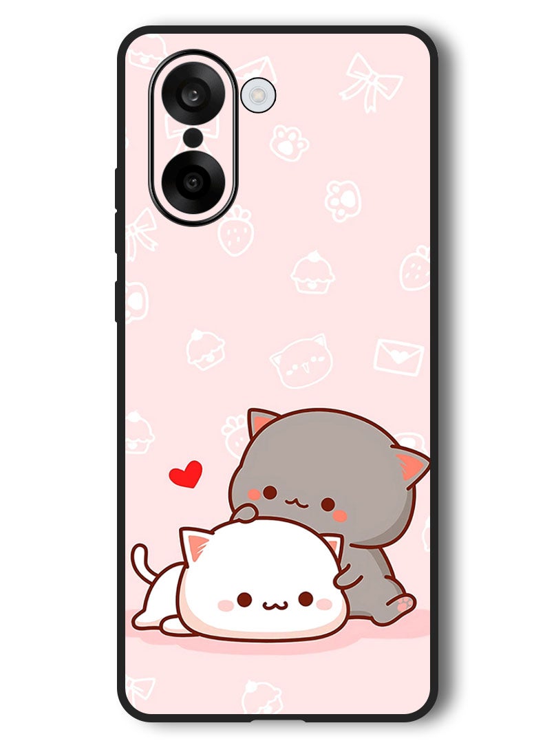 Theodor Case Compatible with OnePlus Nord CE 5 6.77 Inch Protection Shockproof Bumper Cover Cat Lovers - Image 1