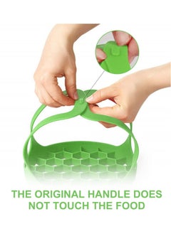 Y&D Silicone Steamer Sling Portable Non-Stick Anti-scalding Baking pan Lifting Rack Egg and Pan 6 Qt / 8  - Image 2