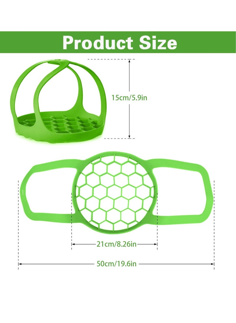 Y&D - Silicone Steamer Sling Portable Non-Stick Anti-scalding Baking pan Lifting Rack Egg and Pan 6 Qt / 8 - Image 1