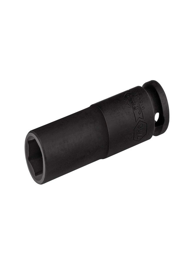 Jetech 3/8 Inch Drive 7/16 Inch Deep Impact Socket, Made with Heat-Treated Chrome Molybdenum Alloy Steel, 6-Point Design, SAE - Image 1