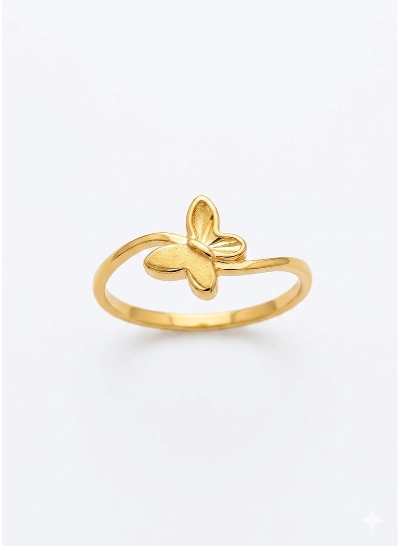 18K WOMEN BUTTERFLY RING