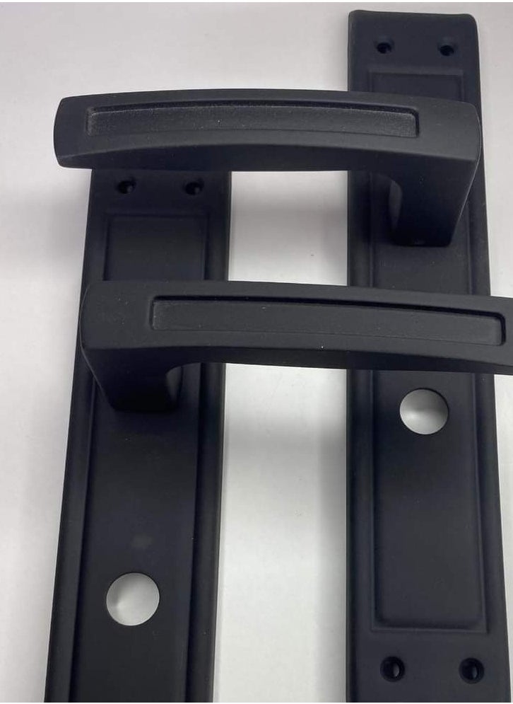 Black Bathroom Door Ball Set  - Image 2
