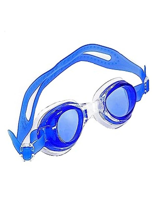 KORBAX Swimming Goggles With UV And Anti Fog Protection Ideal For All Age Group, Fully Adjustable Premium Blue Swimming Goggle For Men, Women, Boys & Girls - Image 3
