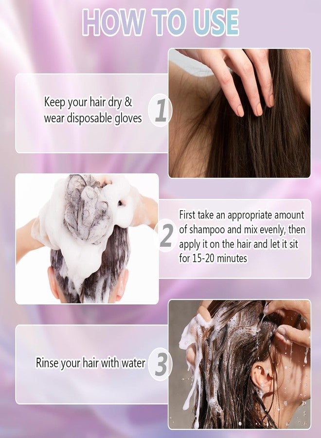 Aiwejay Hair Dye Shampoo, Instant Hair Color Shampoo for Gray Hair Coverage, Natural Herbal Hair Coloring Shampoo, Easy At-Home Hair Care for Women & Men (Light Brown) - Image 4