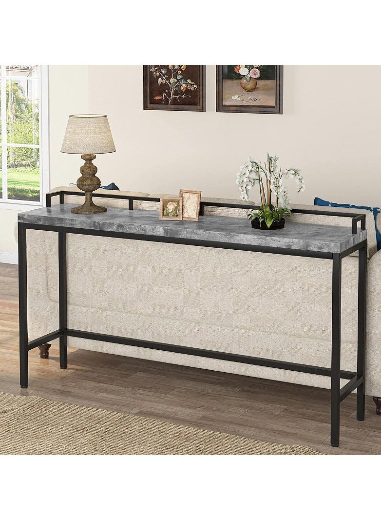 Home Gallery Entryway Console Table Skinny 80x30x105 Gray  - Image 1