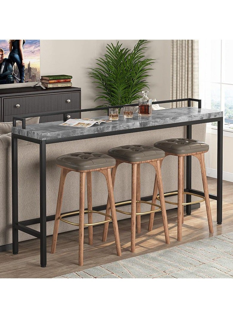 Home Gallery Entryway Console Table Skinny 80x30x105 Gray  - Image 2