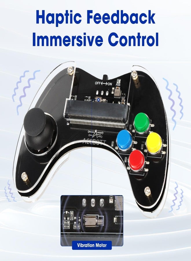 ايسبوت وحدة تحكم لاسلكية ACEBOTT لمجموعة Micro:bit، مجموعة روبوت برمجة STEM متوافقة مع Makecode، جهاز تحكم عن بعد لتعلم البرمجة، هدايا للأطفال والمراهقين (تتضمن Micro:bit) - Image 5