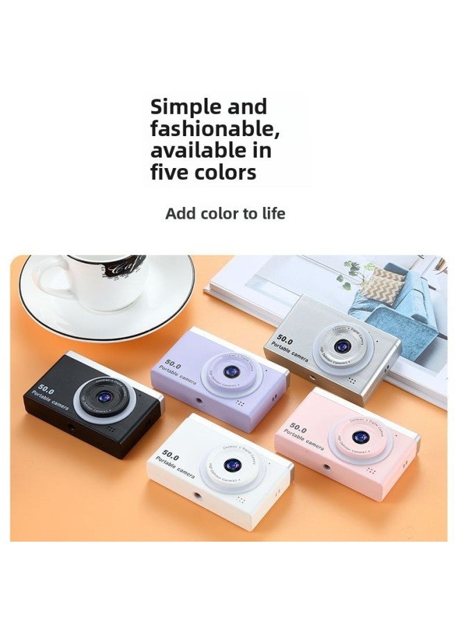 Generic Ccd Camera High-definition Dual-camera Digital Student Version Can Take Photos Can Be Transmitted Mobile Phone Listening To Music Travel Record Camera-Body Color:Star Black [hd Front And Rear Dual Cameras + Flash + Video Recording + Music Playback] - Bare Metal Without Card (cannot Take Pictures)  - Image 1