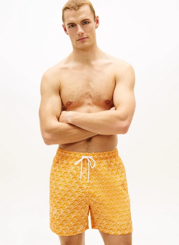 تومي هيلفيغر Print Mid Length Swim Shorts