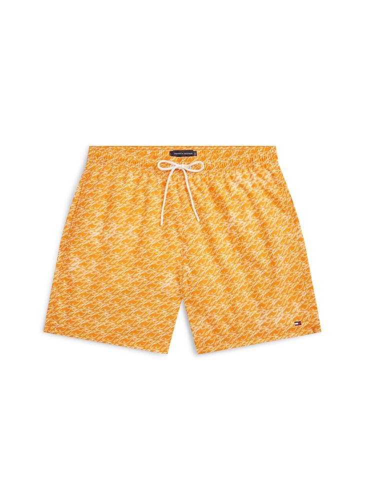 TOMMY HILFIGER Print Mid Length Swim Shorts - Image 5