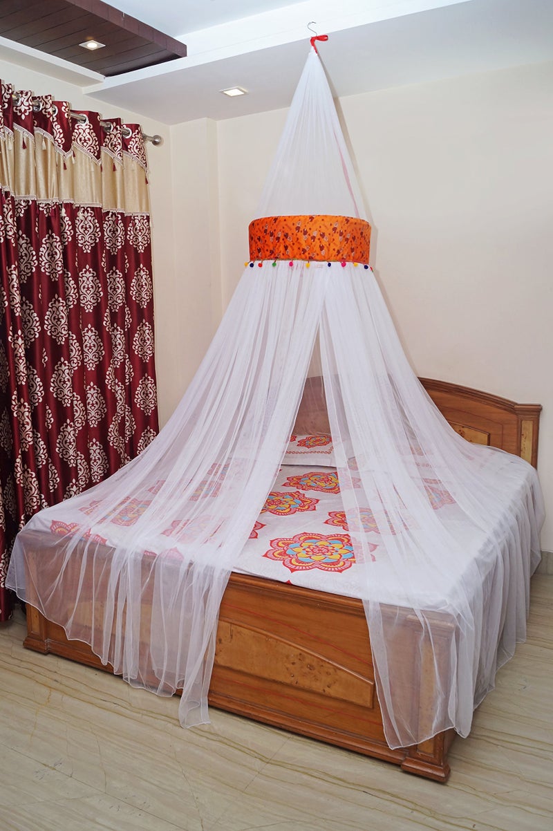CREATIVE TEXTILES شبكة ناموسية ملونة أنيقة من كرييتيف تكستيلز بحجم سرير مفرد - Image 1