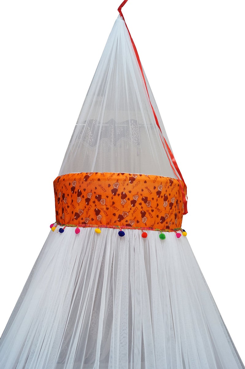 CREATIVE TEXTILES شبكة ناموسية ملونة أنيقة من كرييتيف تكستيلز بحجم سرير مفرد - Image 3