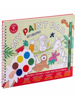 Floss & Rock Jungle My Painting Pad | Reusable Water Reveal Activity Book for Kids 3+ | Mess-Free Painting with Water Brush Pen & Jungle-Themed Pages  - Image 3