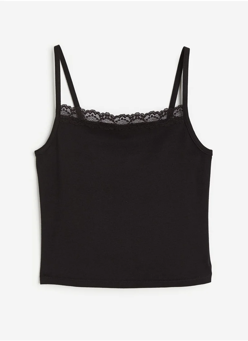 H&M Kids Lace-Trimmed Strappy Vest