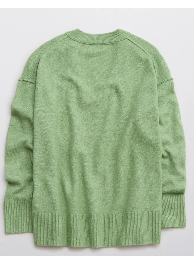 آري من امريكان ايجل Aerie Unreal V Neck Sweater