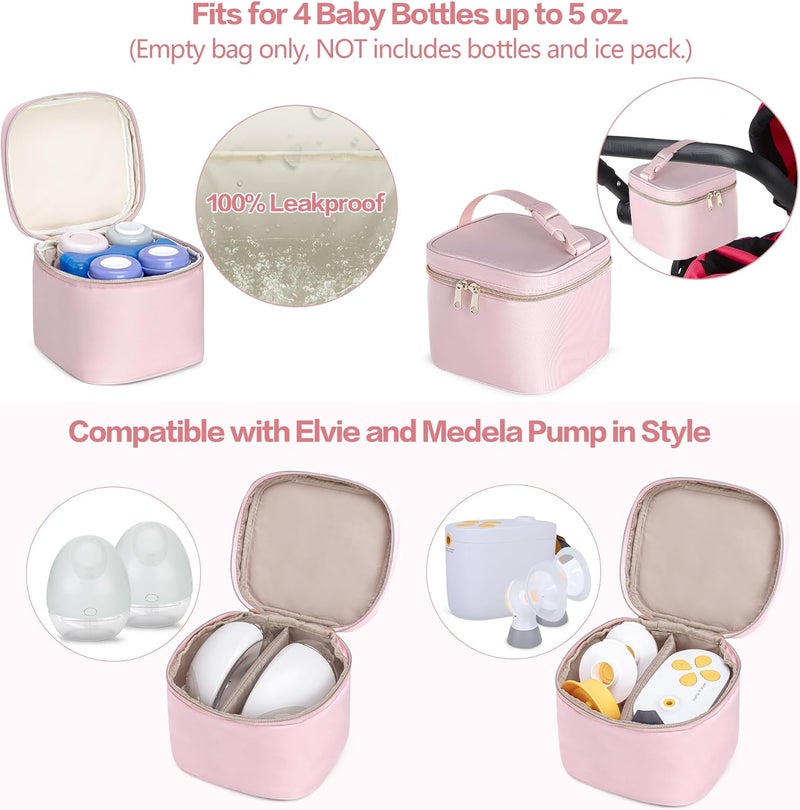 Fasrom Wearable Breast Pump Bag Backpack in Pink - Image 2