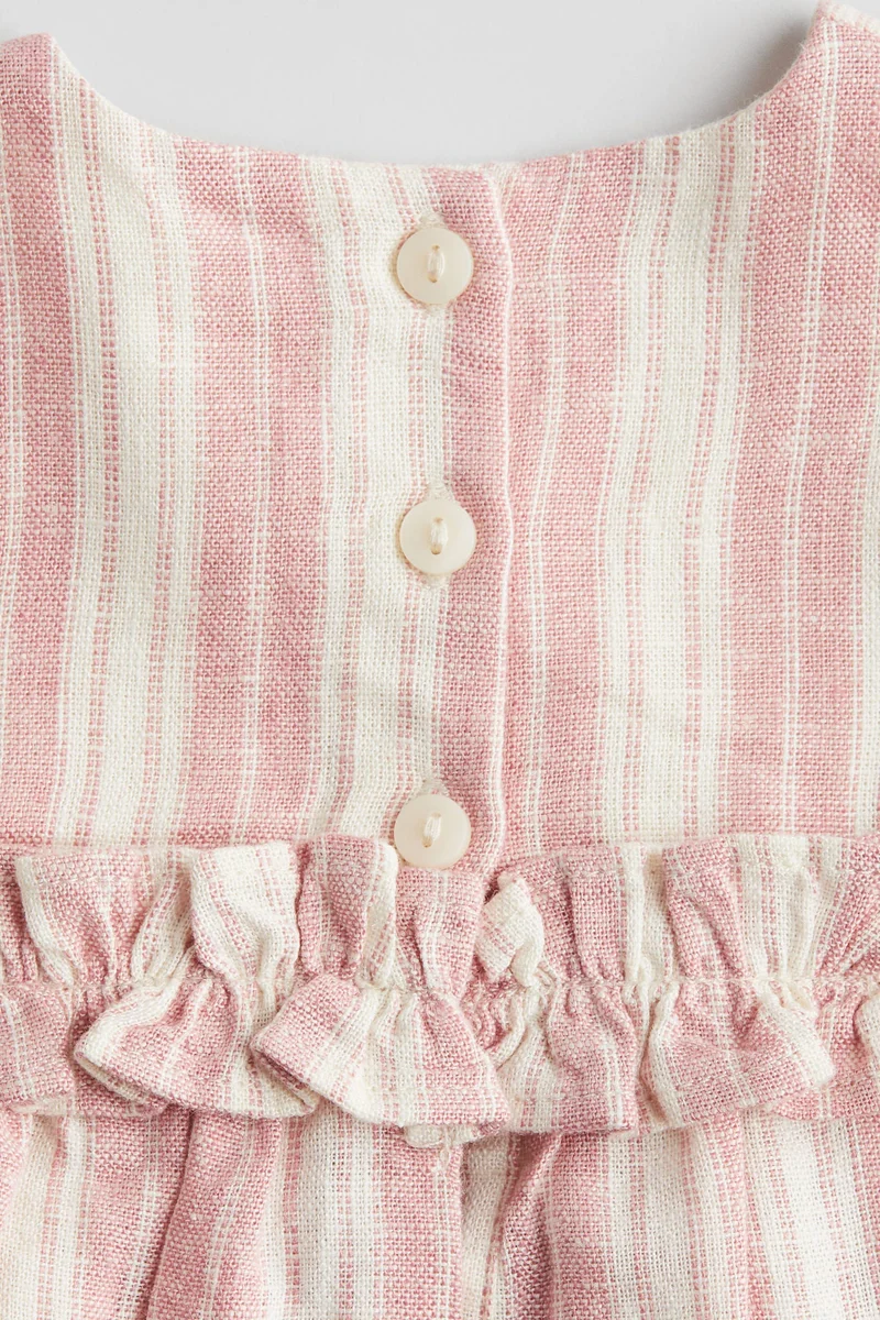 اتش اند ام Linen-blend dress
