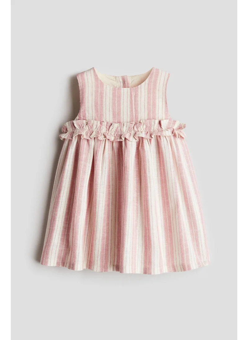 اتش اند ام Linen-blend dress