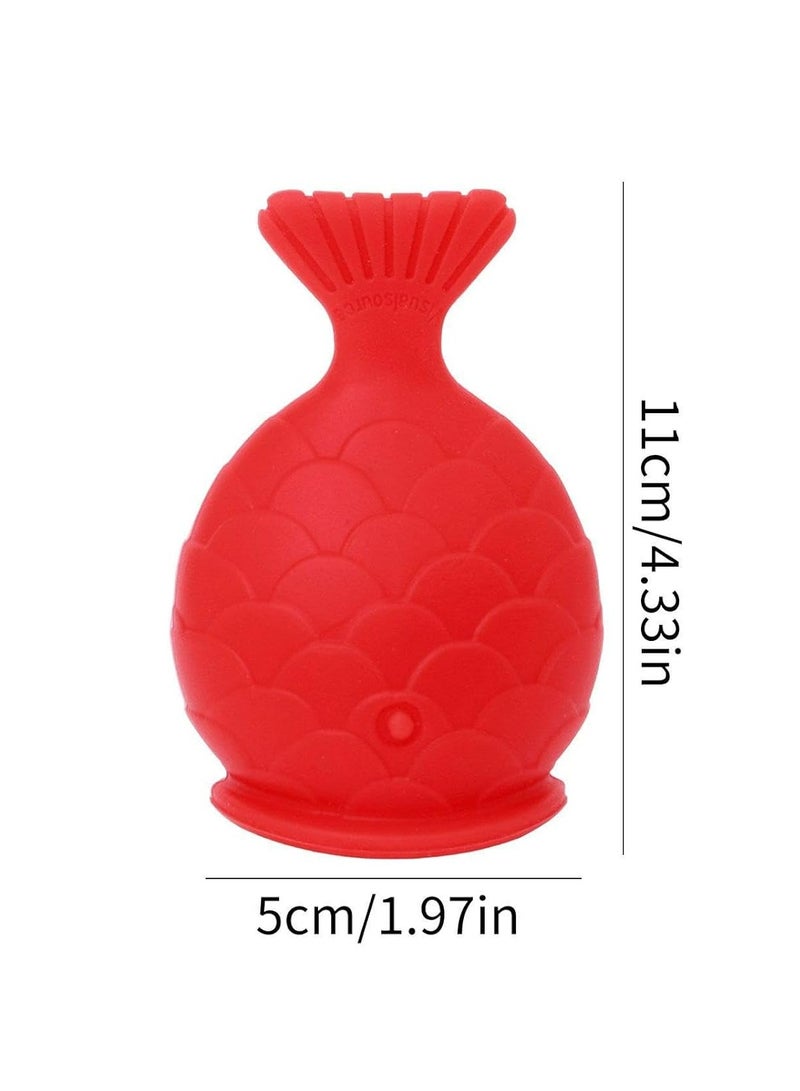 Oasisgalore Fish Design Lip Plumper – Silicone Beauty Tool for Natural Pout (Red)  - Image 5