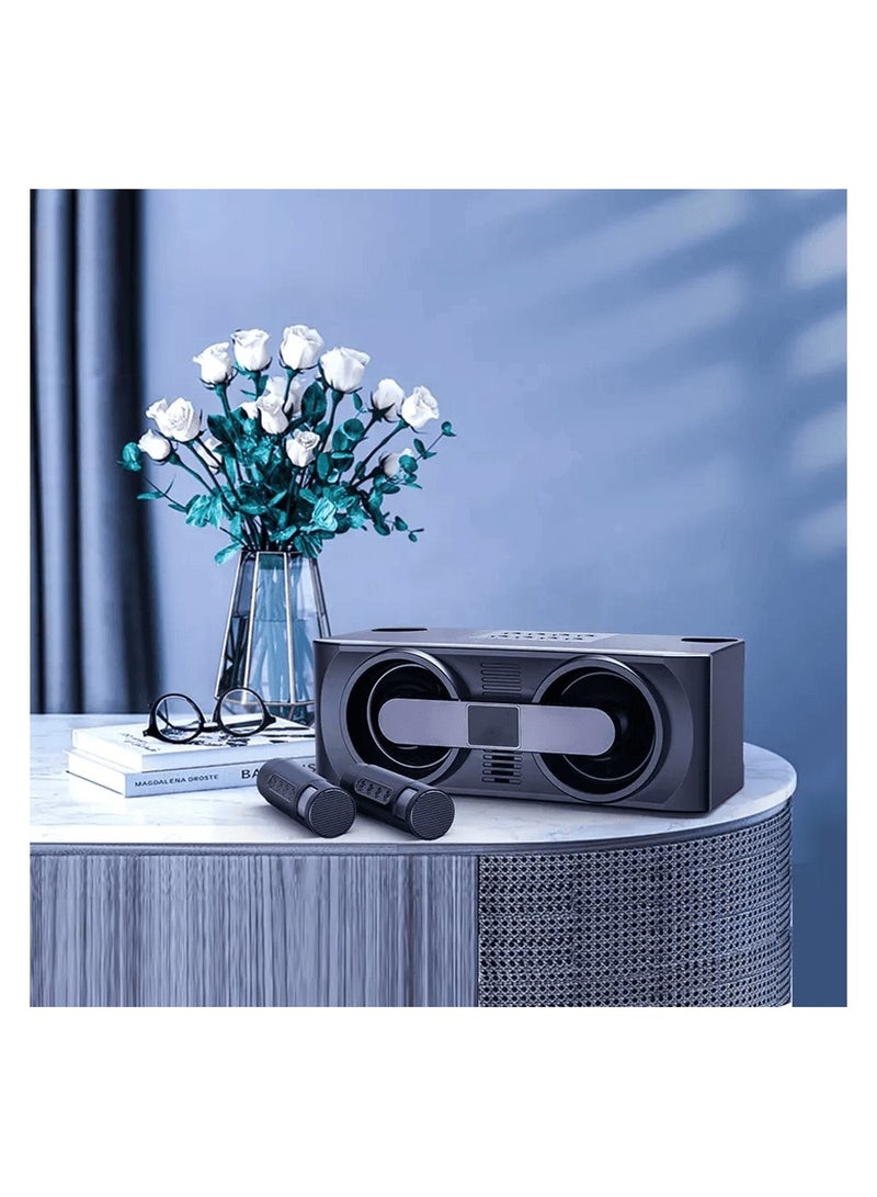 Smart Berry Smartberry M24 Karaoke System With 2 Microphones And Transformation Light Stereo Bluetooth Speaker - Image 2