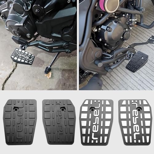 WOOGA Motorcycle Footpeg Aluminum Front Rider Floorboards Foot Pegs Footboard Accessory Kit fit for Ho&n&da Rebel 250 Rebel CMX 500 Rebel 300 CMX 250 CMX 500 CMX 300 Accessories 2017-2025 (Black) - Image 1