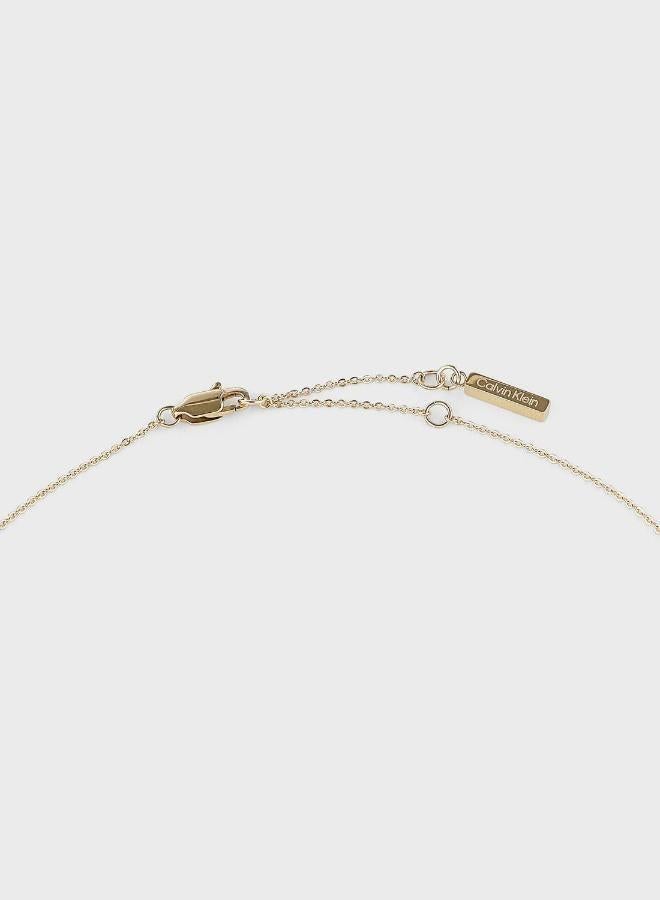 CALVIN KLEIN Faceted Heart Collection Necklace For Women In Yellow Gold With A Heart Pendant - 35000036 - Image 2