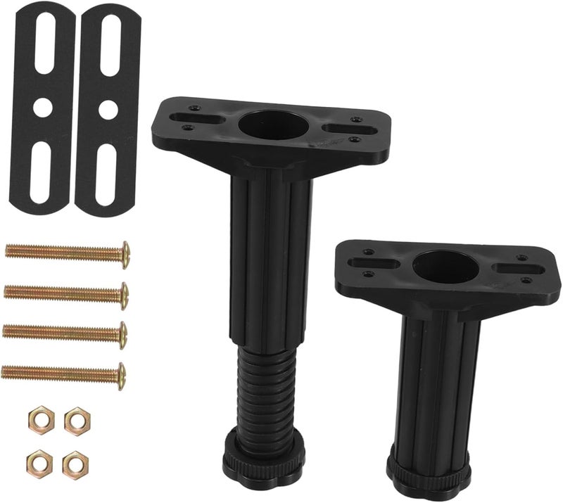 IMIKEYA Adjustable Bed Frame Support Legs Heavy Duty T-Shaped Plastic Steel Replacement Legs for Sofa Dresser and Table Universal Fit for Enhanced Stability and Height Adjustment - Image 1