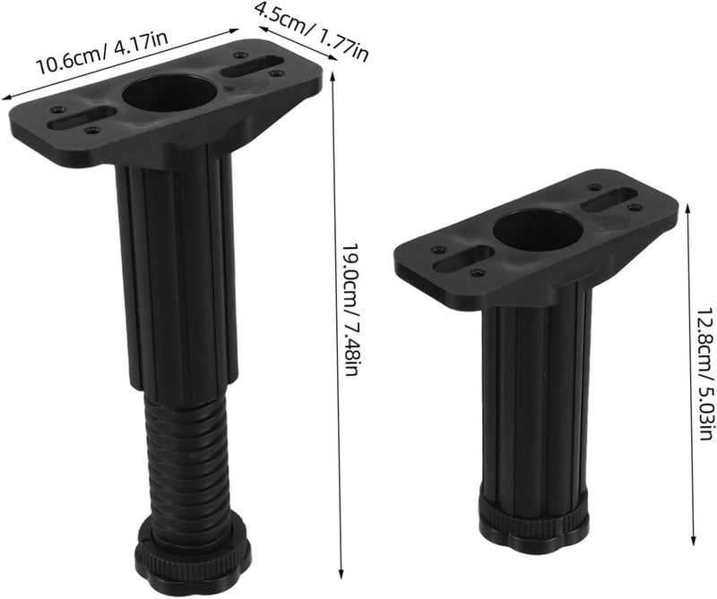 IMIKEYA Adjustable Bed Frame Support Legs Heavy Duty T-Shaped Plastic Steel Replacement Legs for Sofa Dresser and Table Universal Fit for Enhanced Stability and Height Adjustment - Image 2