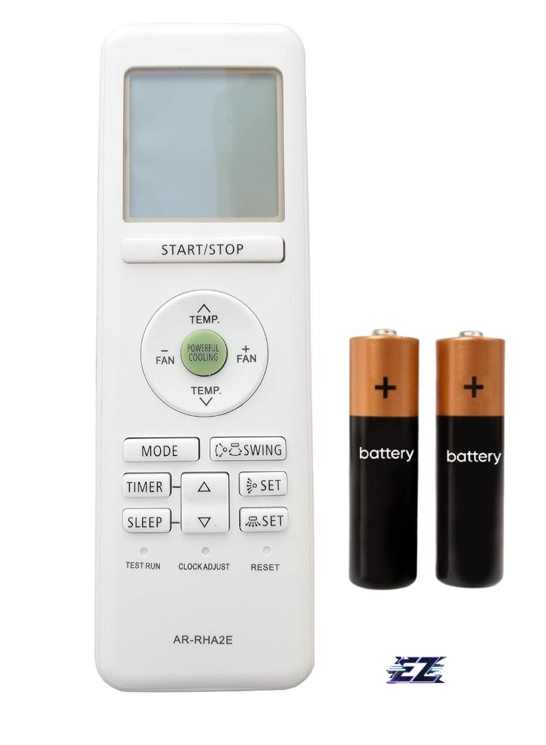 ELTRAZONE جهاز تحكم عن بعد لمكيف الهواء VE-203 – متوافق مع موديلات O General AR-RHA2E، AR-RAH1U، AR-RAH1E – بطارية مرفقة - Image 1