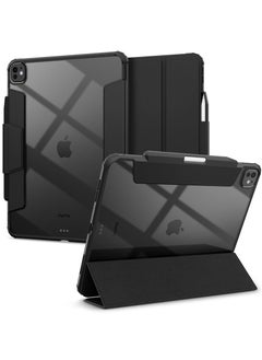 Spigen غطاء حماية Ultra Hybrid Pro لجهاز iPad Pro مقاس 13 بوصة (2024) M4 مع ظهر شفاف وحامل قلم رصاص - أسود  - Image 1