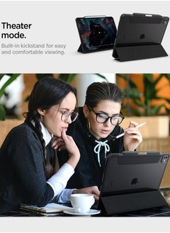 Spigen غطاء حماية Ultra Hybrid Pro لجهاز iPad Pro مقاس 13 بوصة (2024) M4 مع ظهر شفاف وحامل قلم رصاص - أسود  - Image 5