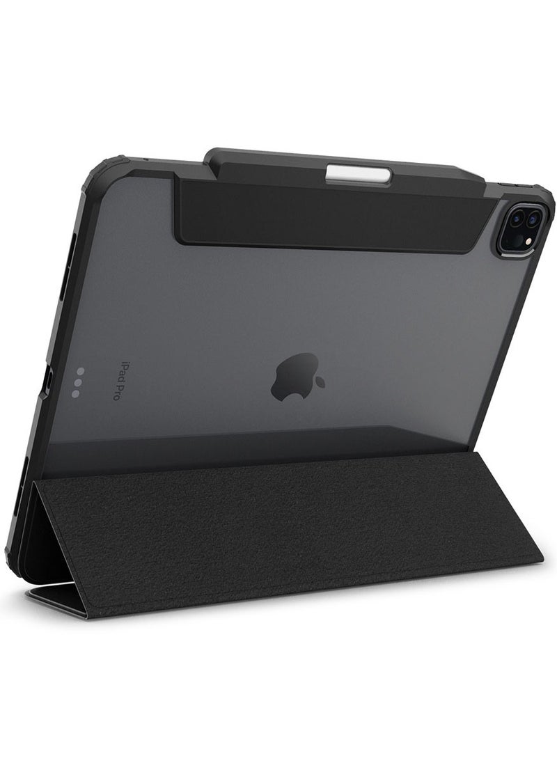 Spigen - غطاء حماية Ultra Hybrid Pro لجهاز iPad Pro مقاس 13 بوصة (2024) M4 مع ظهر شفاف وحامل قلم رصاص - أسود - Image 1