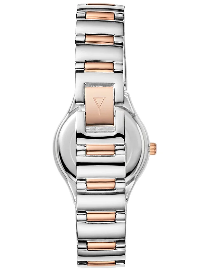 ECSTACY Ecstacy Women's Japan Quartz Movement Watch, Analog Display and Stainless Steel Strap - E6512-KBKK, Rose Gold