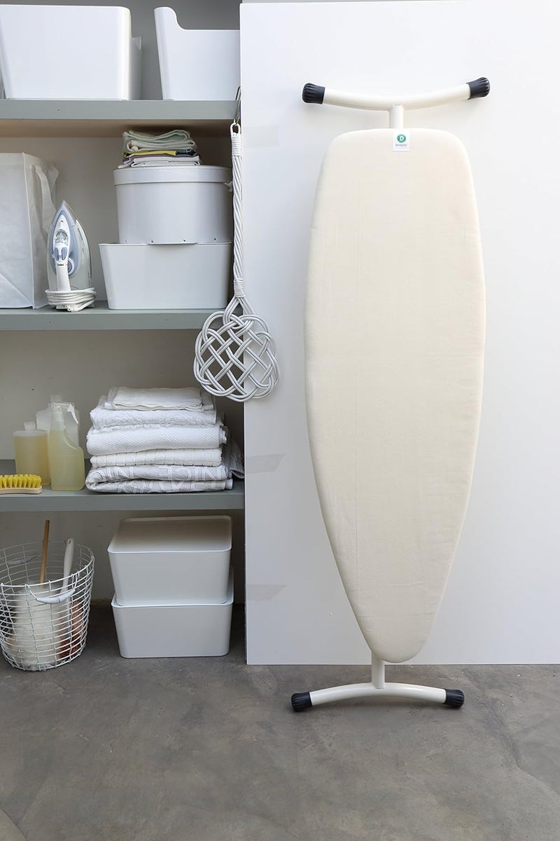 Brabantia 124662 Ironing Board Cover 53 X 18 Inch (Size D, Extra Large) With Foam Insert - Ecru - Image 1