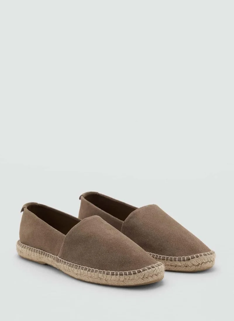 Mango Man Jute Suede Espadrilles