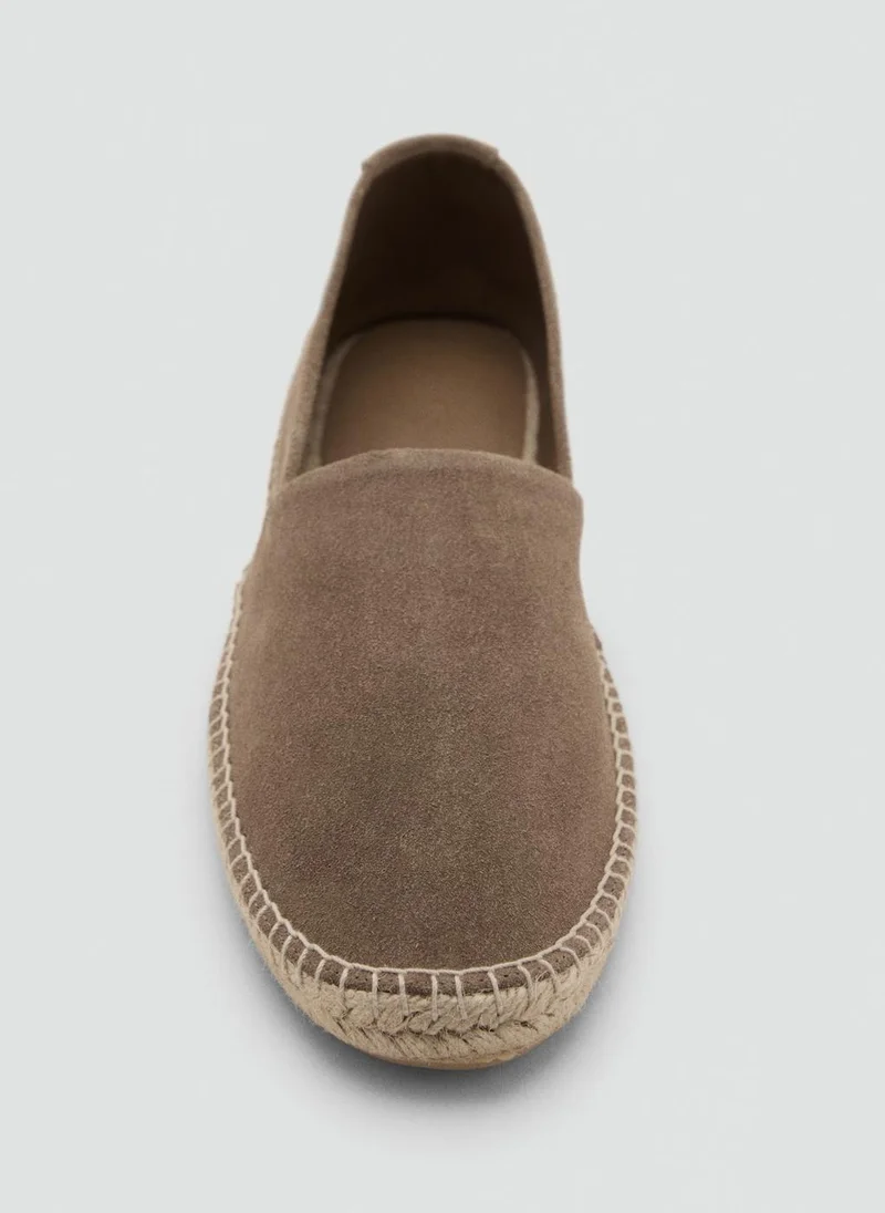 Mango Man Jute Suede Espadrilles