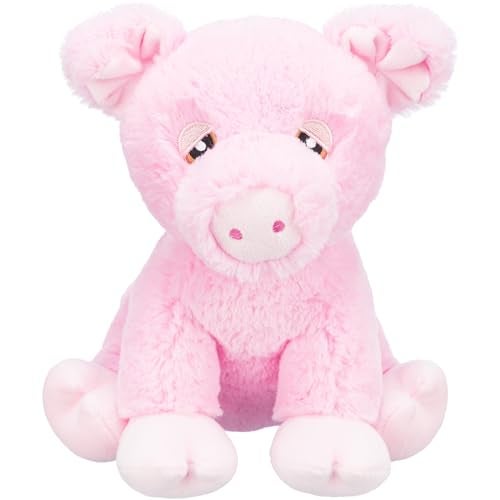 TRIXIE Be Eco Edison The Piggy Plush Dog Toy for All Dogs 95 Fun and Cuddly Squeaky Dog Toy 96 Recycle Material - Image 1