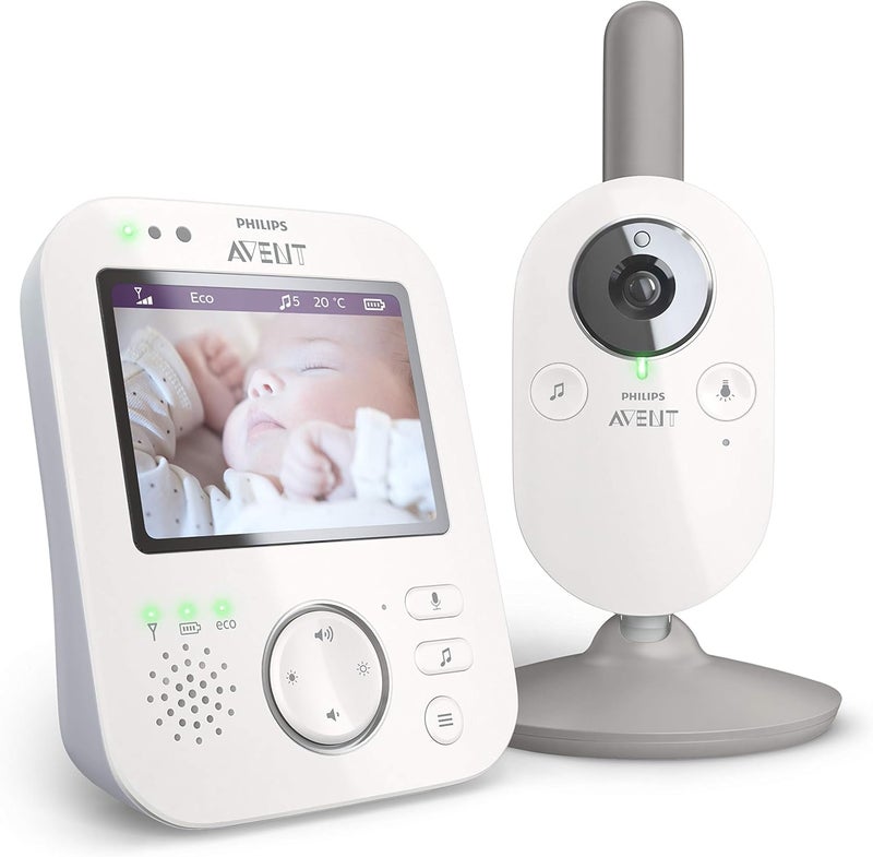 PHILIPS Avent Digital Baby Monitor with Camera and Audio 35 Display Baby Camera Monitor with 2Way Talk Night Vision Temperature 980ft Range Video Baby Monitor with No Wifi Lullabies - Image 1