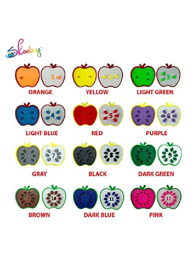 Skoolzy ألعاب عد الأطفال ألعاب STEM مصنع التفاح ألعاب تعليمية للأطفال بعمر 3 سنوات +، مهارات حركية دقيقة، فرز الألوان، ألعاب مونتيسوري للأطفال، هدايا عيد الفصح للأطفال، أنشطة تعليمية - Image 4