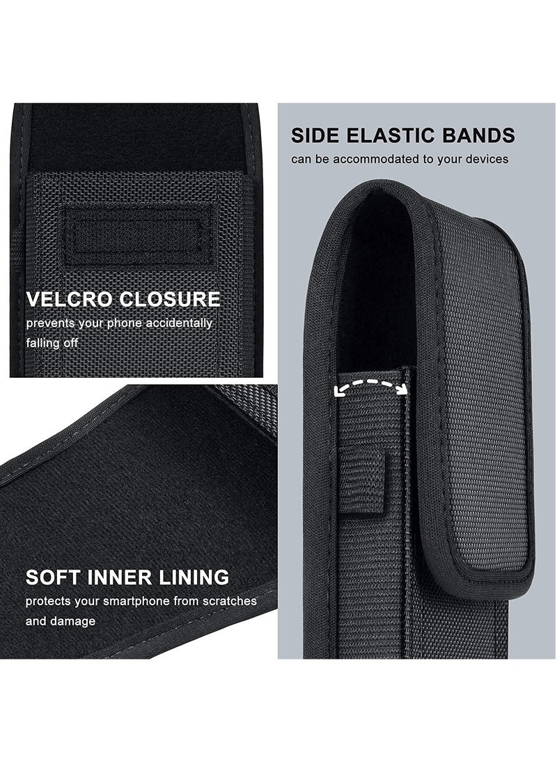 KASTWAVE - Cell Phone Pouch, Nylon Holster Case, for Samsung Galaxy S20 S21 Plus Note 20 Ultra A21 A11 A12 A71 A72 A52 A32 S10 Lite Note 9 8 LG Stylo 6/K51, Moto/Google, X-Large - Image 1