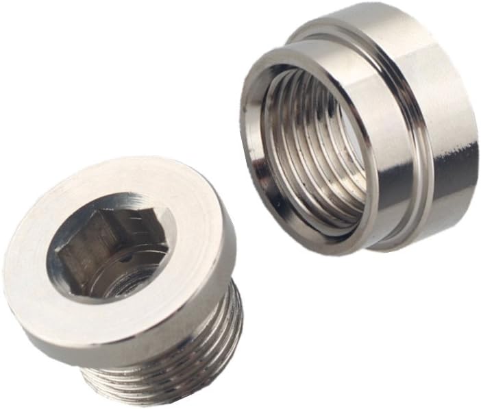 JGR O2 Oxygen Sensor Stepped Weld Bungs (5 Bungs/5 Plugs) M18 x 1.5 - Image 2