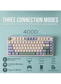 AULA F75 Mechanical Keyboard RGB Reaper Switch Gaming Keyboard with Bluetooth/2.4GHz/Wired  - Image 3