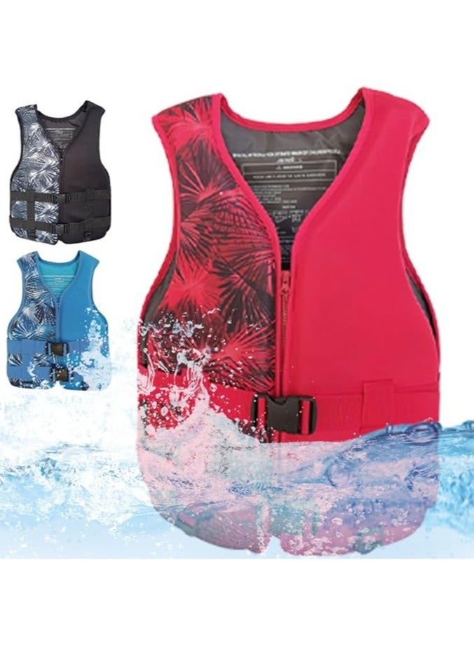 REBENUO Swimming jacket, latest style, safety jackets, size Large (Red) - Image 4