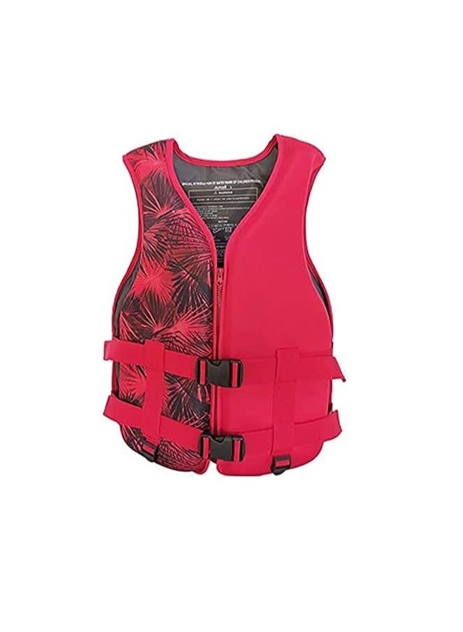 REBENUO Swimming jacket, latest style, safety jackets, size Large (Red) - Image 1