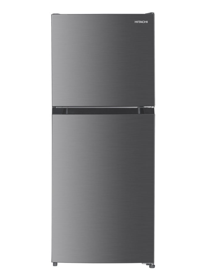 Hitachi 2-Door Top Freezer Refrigerator 181L (6.4 Cu.Ft.), Efficient Inverter Compressor, Reversible Door, Quick Freezing, Tempered Glass Shelves, Inox – HRTN5198MXSA 181 L HRTN5198MXSA grey - Image 1